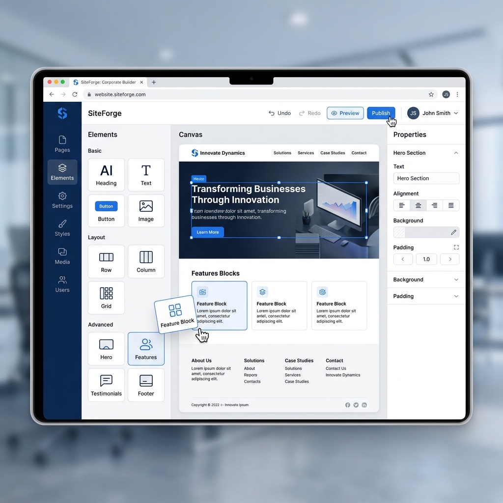No-Code Website + SEO Growth Platform